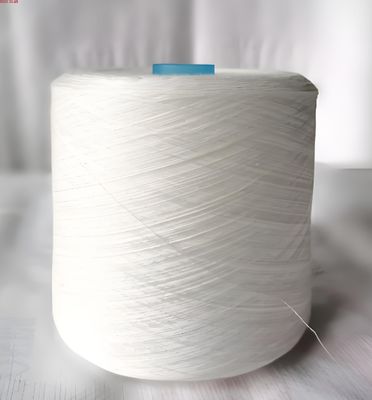50D/24F Blanc brut semi-dull rond pour la fourrure fausse de qualité supérieure