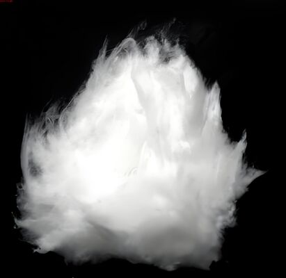 Les fibres acryliques sont utilisées pour les fils mélangés.