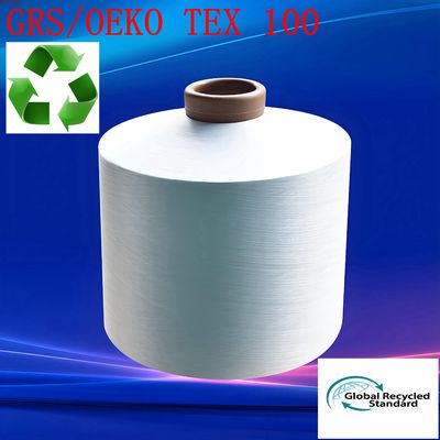 DTY Filati di filamenti di poliestere riciclati SEMI DULL 150D/288F Con certificazione OEKO TEX 100