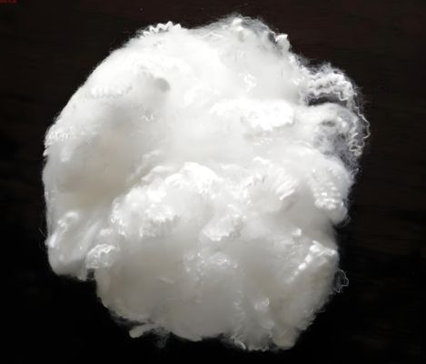 GRS Certified Recycled PA6 Fiber 4D×76mm Raw White