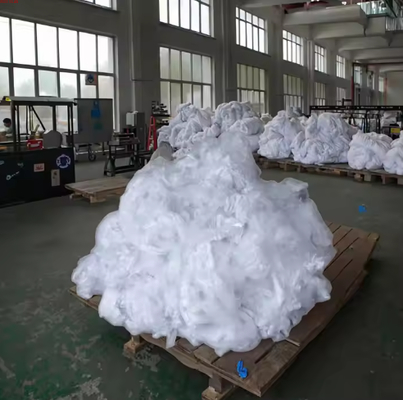 Sustainable White Nylon 6 Fiber ISO9001 Compliant for Apparel