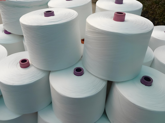 Eco Friendly 100% Recycled Polyester Drawn Textured Yarn Fabric Production