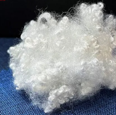 Automotive Grade Siliconized Polyester Fiber 4D×51MM Recycled Staple Fiber for Sound Insulation