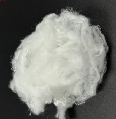 NYLON 6 Fiber 6.7dtex x 130mm Raw White Semi-Dull Soft Finish Crimped